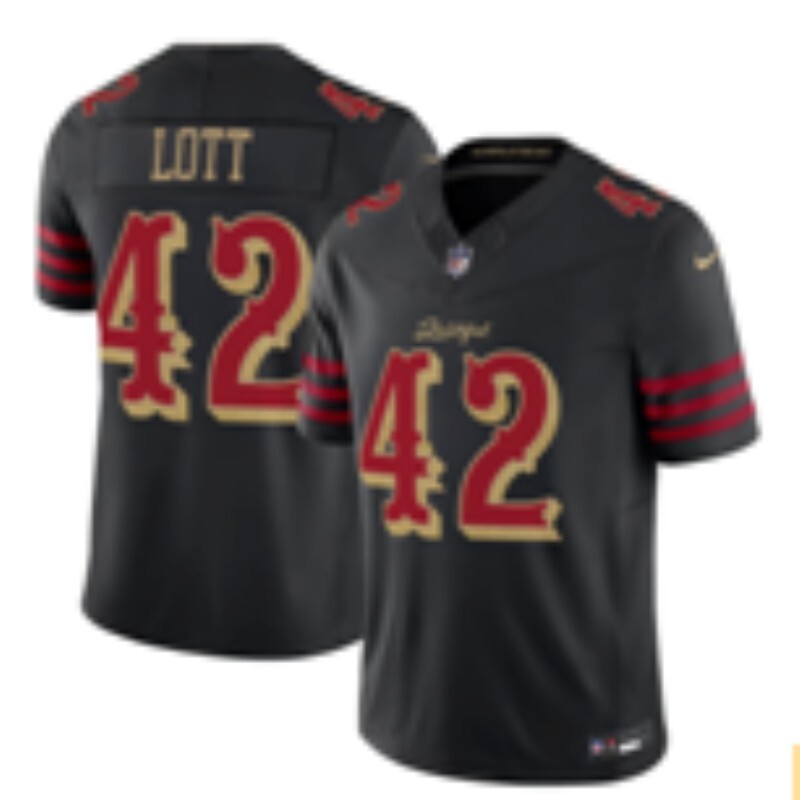 Men San Francisco 49ers #42 Lott black Limited Nike NFL 2025 Jersey 09->san francisco 49ers->NFL Jersey